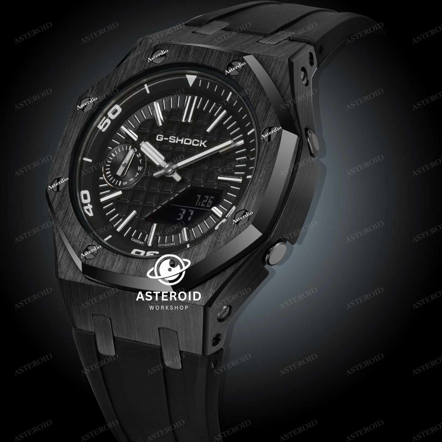 Black Case Black Strap Black Dial