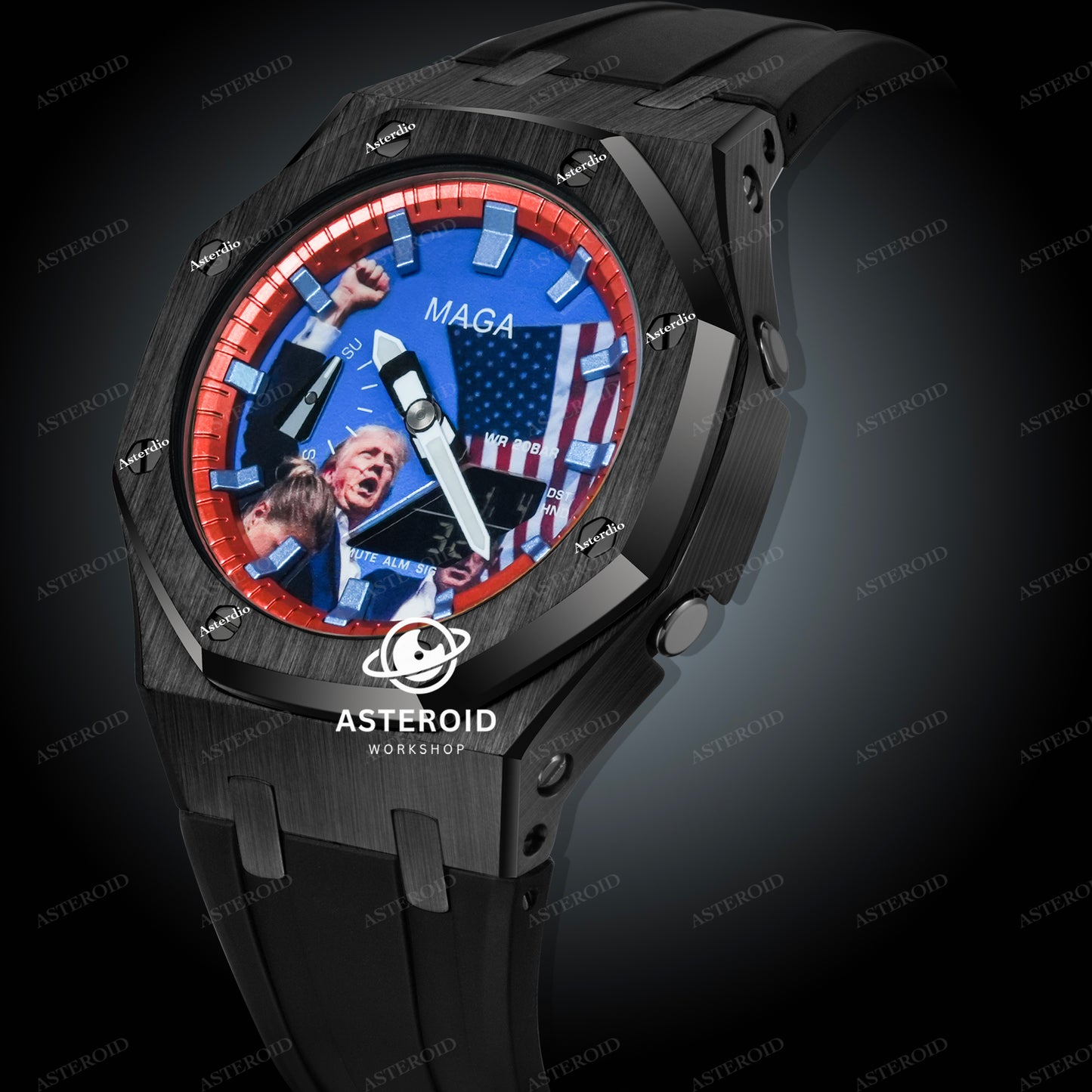 Black Case Black Strap Mege Dial