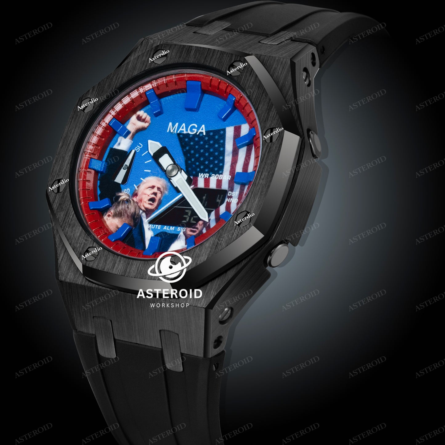 Black Case Black Strap Mege Dial