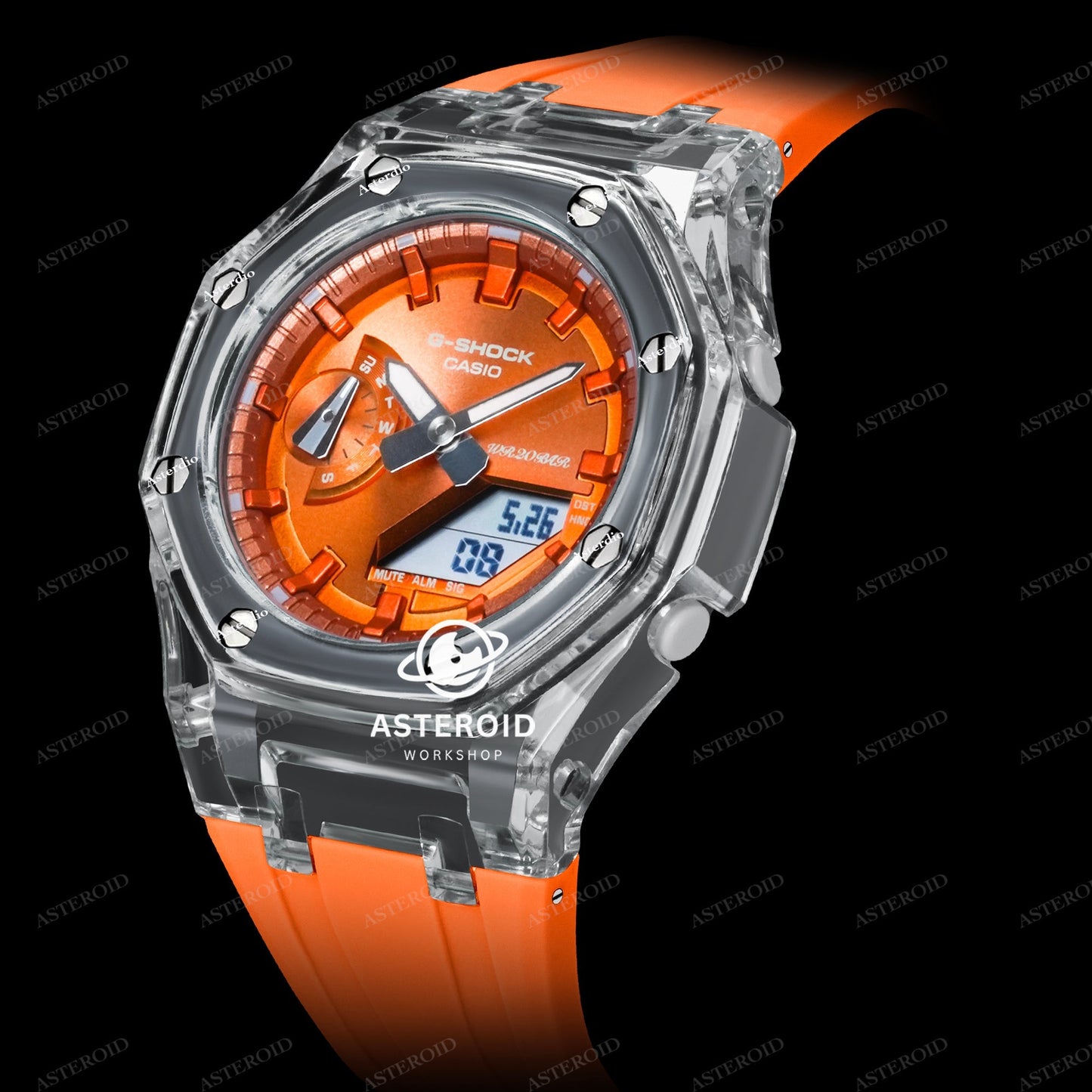 Jelly Case Orange Strap Orange Time Mark Orange Dial（42mm）